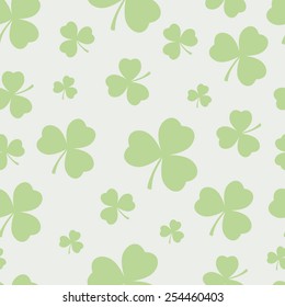 Seamless clover background. EPS10 vector