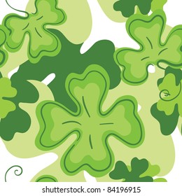 Seamless clover pattern
