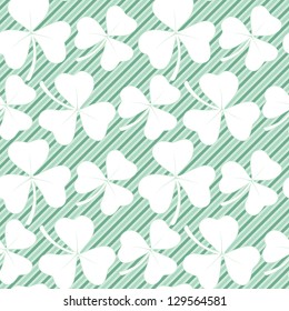 Seamless clover pattern. Vector background for St. Patrick's Day