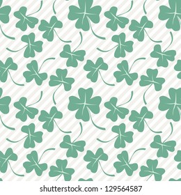 Seamless clover pattern. Vector background for St. Patrick's Day