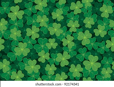 Seamless clover tile. Place them together to create a larger background. 