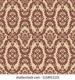 Vector Floral Wallpaper Classic Baroque Floral Stock Vector (Royalty ...