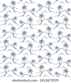 coco sin fisuras con huella de montaña, vector  