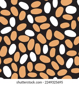 Seamless coffee bean vector pattern, great for branding, packaging, and design projects. Elegant coffee bean vector pattern, perfect for creating a sophisticated look in any design.