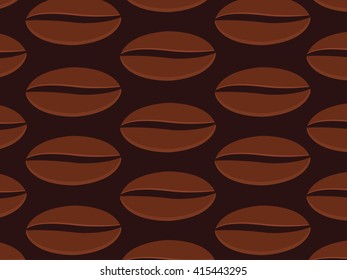Seamless coffee beans background