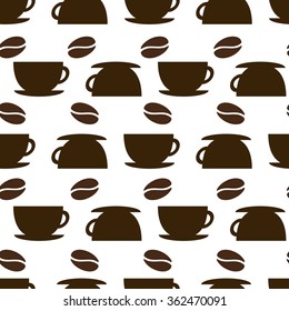 seamless Coffee Cup Icon background. vector illustration