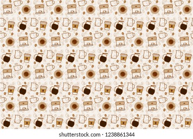 Seamless Coffee pattern 