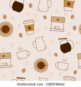 Seamless Coffee pattern 