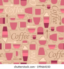 Seamless coffee pattern