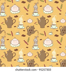 Seamless coffee pattern