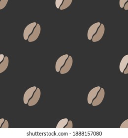 Seamless Coffee Pattern Background. Vector Illustration