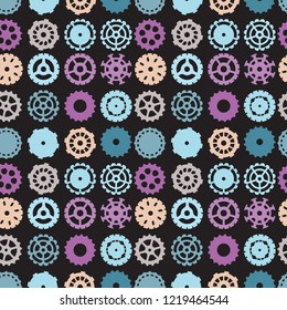 seamless cogs repeat pettern. Gears 