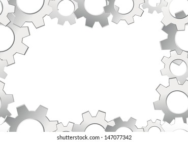 seamless cogwheel pattern - factory background