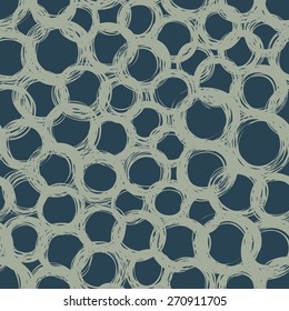 Seamless Coil Line Circles Background Pattern