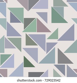 Seamless color abstract triangle lines geometric pattern generative art background. Vector illustration graphic.