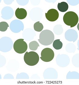 Seamless color abstract twirl circle lines geometric pattern generative art background. Vector illustration graphic.