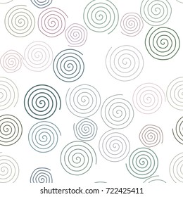 Seamless color abstract twirl circle lines geometric pattern generative art background. Vector illustration graphic.