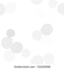 Seamless color abstract twirl circle lines geometric pattern generative art background. Vector illustration graphic.