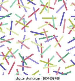 Nahtlose Hintergrundbilder von länglichen, mehrfarbigen Quadrilateralen.