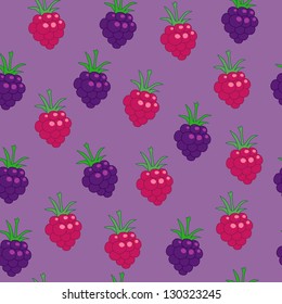 The seamless with color berries