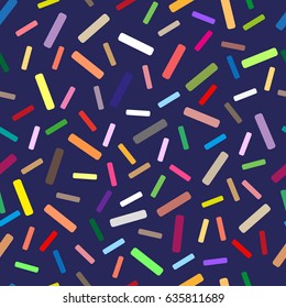 Seamless color confetti pattern. Vector abstract illustration.