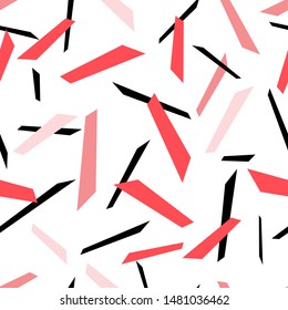 Seamless color geometric pattern on a light background. Design template for wallpaper or fabric.