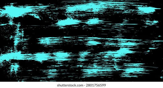 Seamless color grunge turquoise background. Halftone elements. Texture of spots, stains, ink, dots, scratches. Vintage damaged cyan design backdrop. Abstract square aged green wall