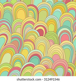 Seamless color hand-drawn pattern, Abstract texture. Decorative illustration for print, web