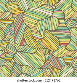 Seamless color hand-drawn pattern, Abstract texture. Decorative illustration for print, web