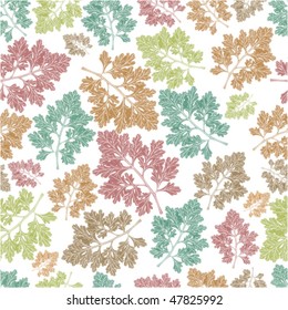 Seamless color leaves texture