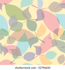 Seamless color leaves texture