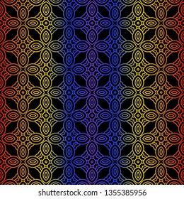 Seamless Color Modern Pattern. Art-Deco Geometric Background. Graphic Design. Vector Illustration