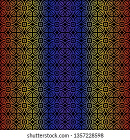 Seamless Color Modern Pattern. Art-Deco Geometric Background. Graphic Design. Vector Illustration