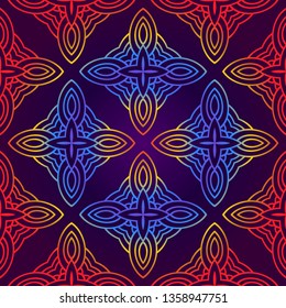Seamless Color Modern Pattern. Art-Deco Geometric Background. Graphic Design. Vector Illustration