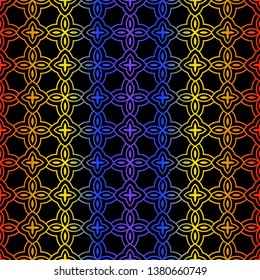 Seamless Color Modern Pattern. Art-Deco Geometric Background. Graphic Design. Vector Illustration