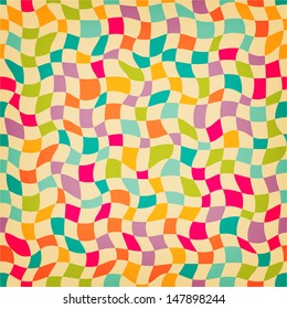 Seamless color mosaic background. Vector illustration.
