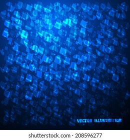 Seamless color mosaic background. Vector illustration