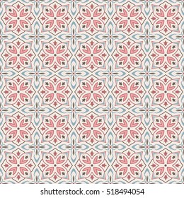 Seamless color pattern, Arabic style. The swatch is included in vector file.
