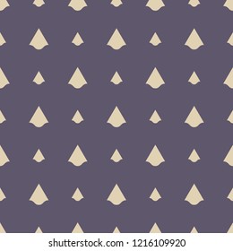 Seamless color pattern with arrows motif. Minimalist abstract background. Simple modern print with pointers. Digital paper, textile print. Vector art.