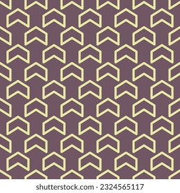 Seamless color pattern with arrows motif. Minimalist abstract background. Simple modern print with pointers. Digital paper, textile print. Vector art.