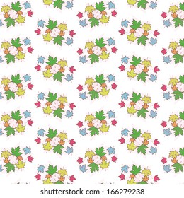 Seamless color pattern background, Vector illustration.