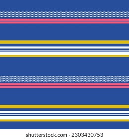 Seamless color pattern Boho shirt striped. Design for fashion textiles and graphics. Horizontal stripe background. Modern wallpaper. Vector.