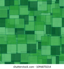 Seamless color pattern consisting of squares. Chaos of multi-colored elements. Camouflage texture.