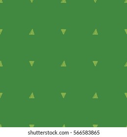 Seamless color pattern. Doodle pen. Geometric pattern on dark green background.