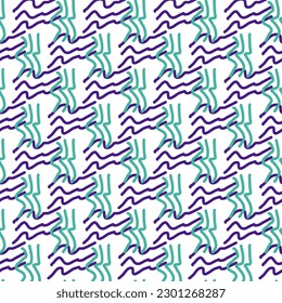 Patrón de color sin brillo de garrapatas de doodle lineales. El estilo de los años 90 Diseño abstracto brillante para fondo, pancarta, afiche de varias formas. Ilustración vectorial.