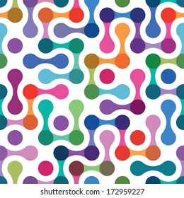 seamless color pattern from randomly connected elements