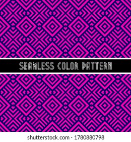 Seamless color pattern. Square print . Vector endlessly repeating pattern. Juicy illustration in bright colors