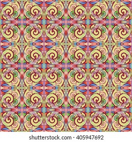 seamless color pattern of stained glass