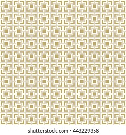 Seamless color pattern with symmetric geometric ornament. Ethnic abstract background. Mosaic wallpaper. Vector illustration