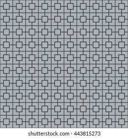 Seamless color pattern with symmetric geometric ornament. Ethnic abstract background. Mosaic wallpaper. Vector illustration